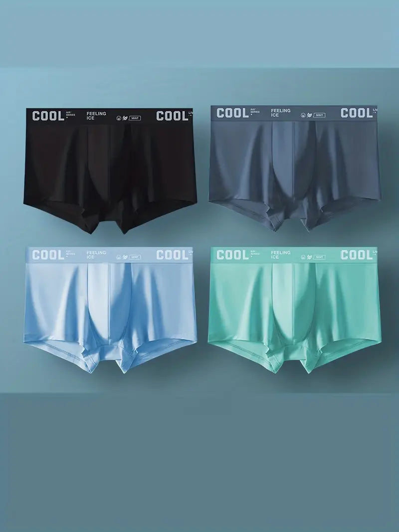 Men's Ice Silk Briefs Boxers (Pack of 5)