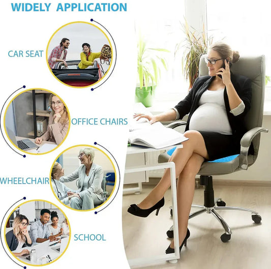 Relaxable & Smoothy Confortable Suppot Cushion for Office Chair, Wheelchair, or for Back Pain