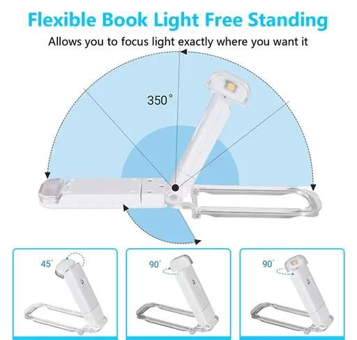 🔥50% OFF 🔥 Rechargeable Book Reading Light | Brightness and Temperature Adjustable