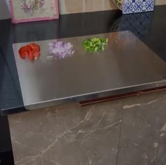 Original Stainless Steel Countertop Chopping Board 41x31cm (X-Large)