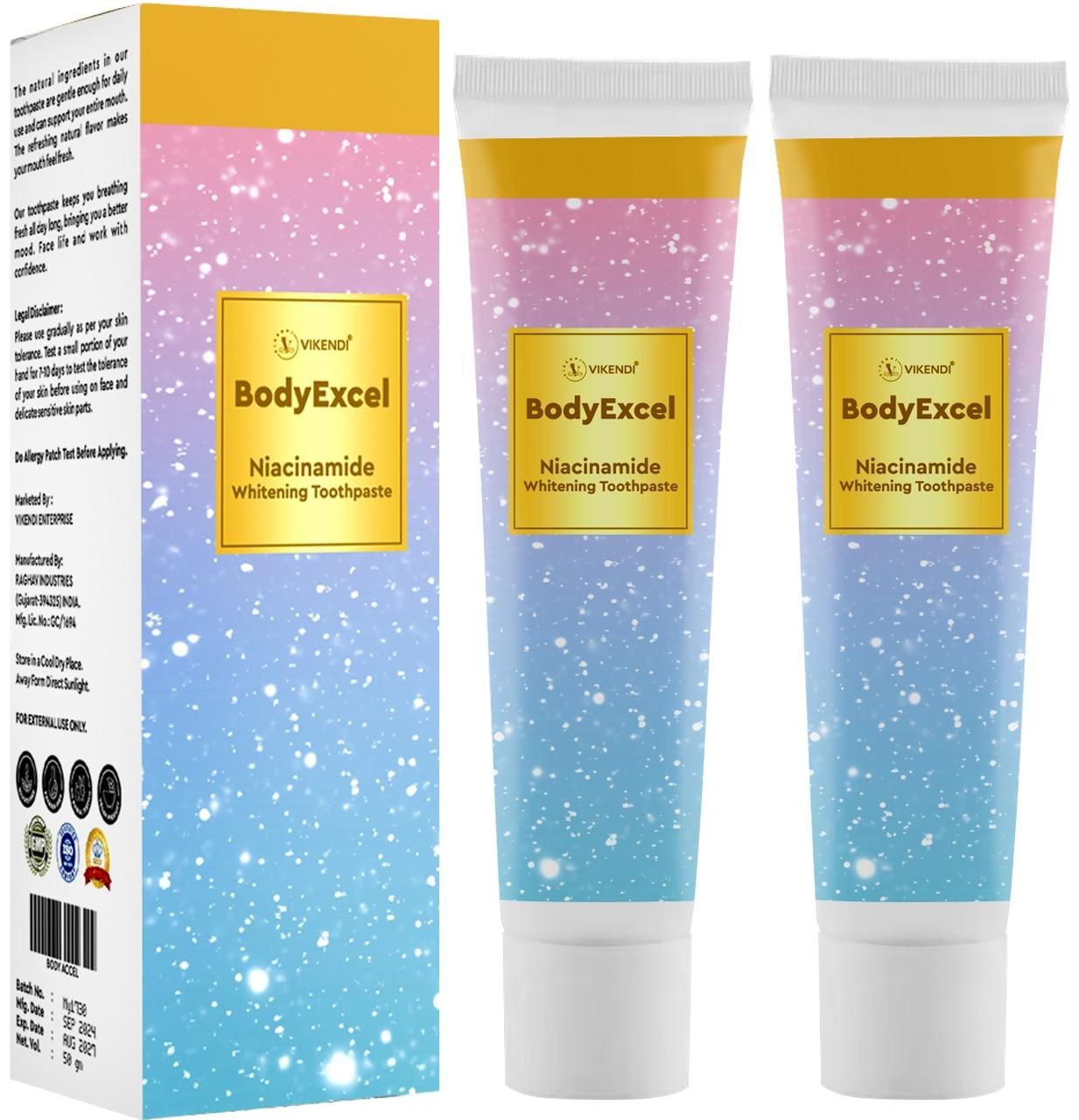 Niacinamide Whitening Toothpaste ( Buy 1 Get 1 free)