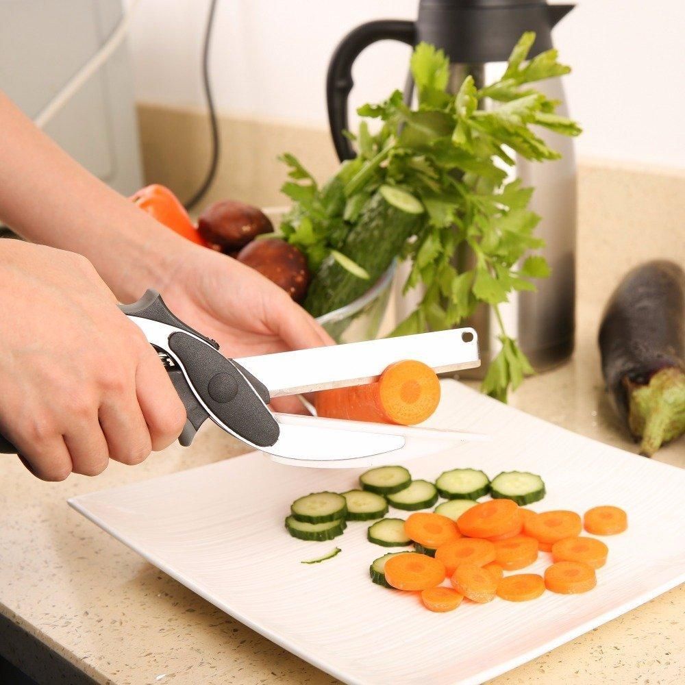 2 in 1 Clever Cutter For Kitchen - Easy Cutting & Easy To Use