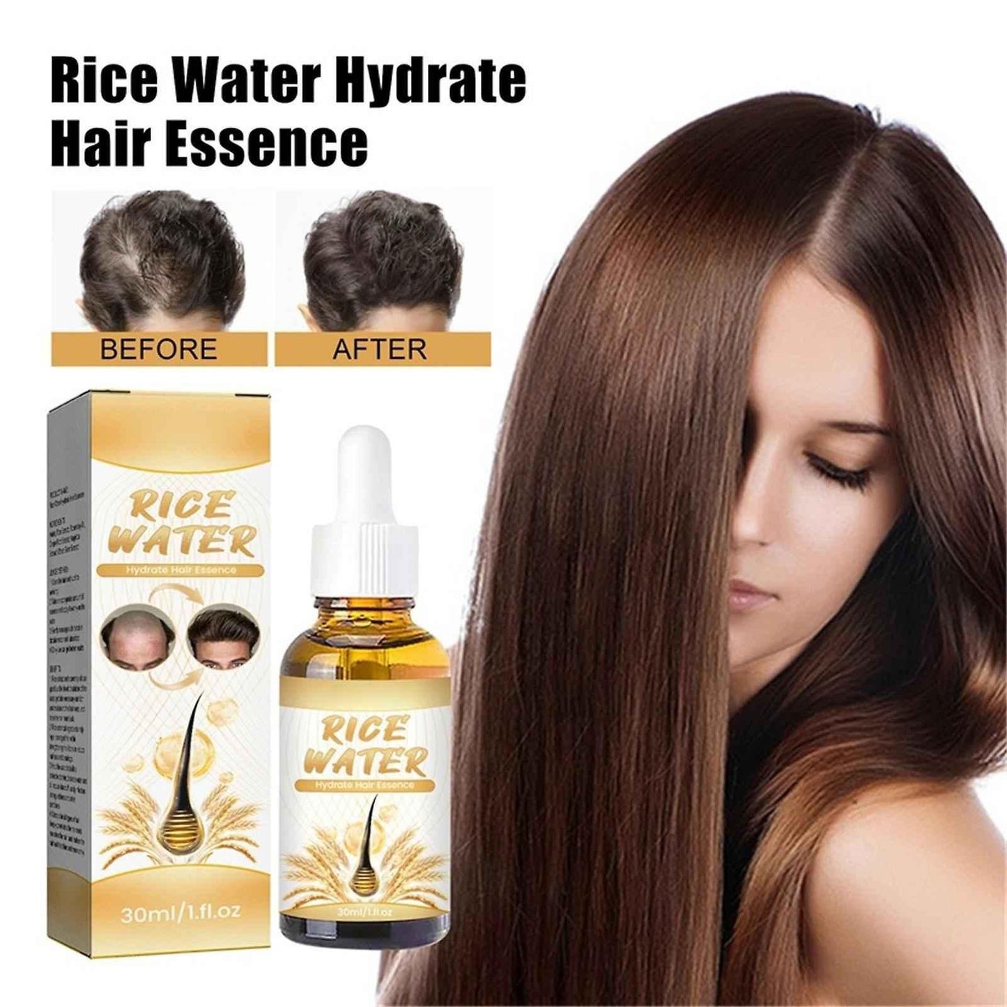 Rice Water Hair Growth Serum (Pack of 2)