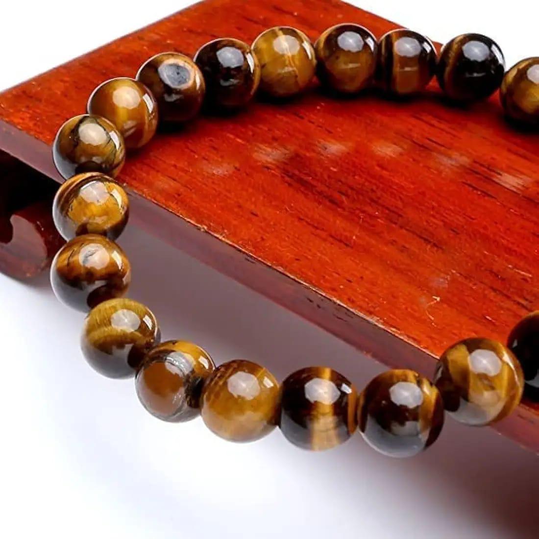 Tiger Eye Yellow Crystal Healing Stone Bracelet - INCREASE POSITIVITY & CONFIDENCE