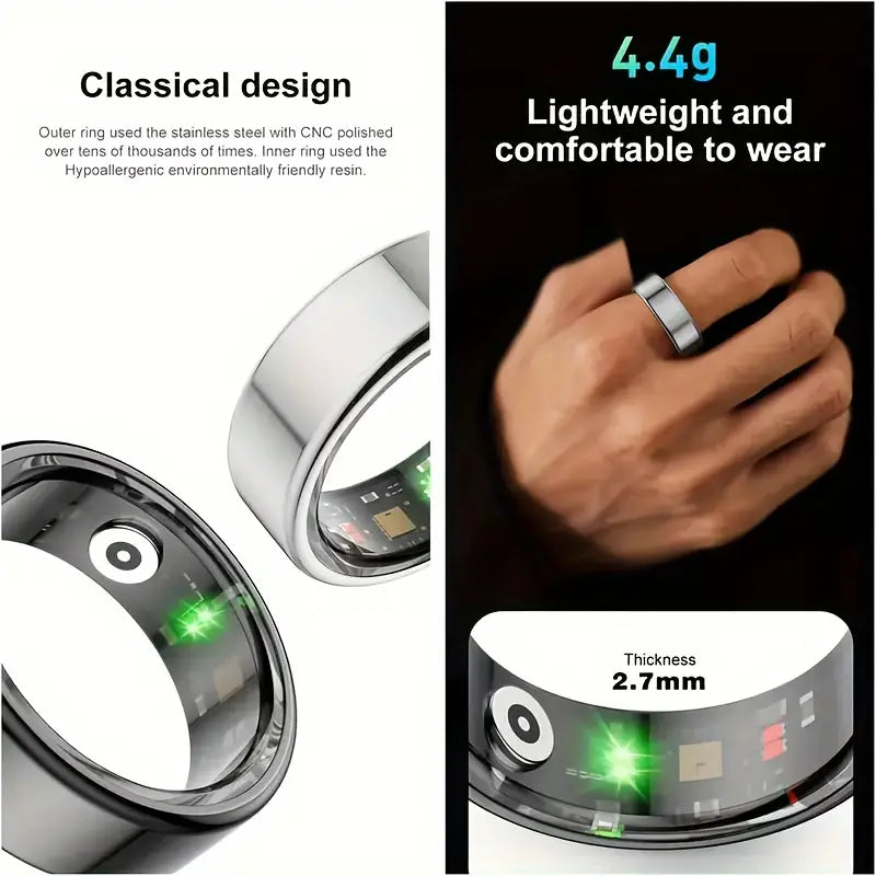 UNIQUE Smart Ring: The Ultimate Durable, Fast-Charging Fitness Tracker" - 50% FLAT OFF NOW