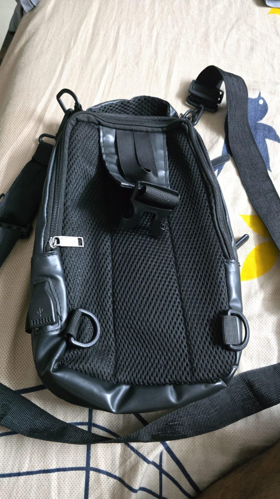 Multifunctional Sling Bag with USB Charging Port