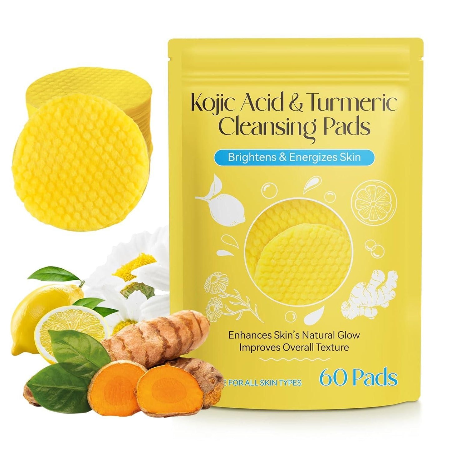 Turmeric Kojic Acid Cleansing Pads(Pack of 60) @ 599