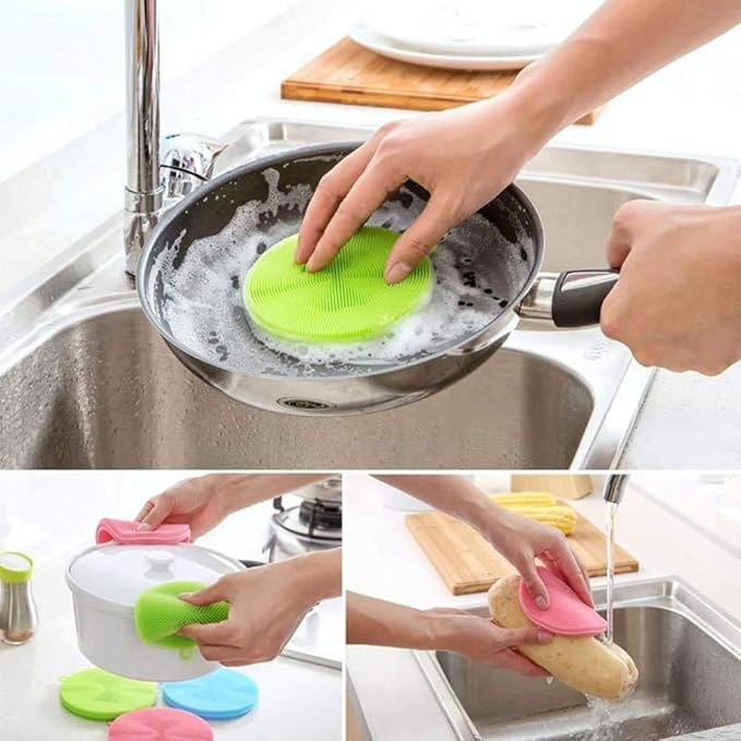 Silicon kitchen cleaning Brush ( BUY 1 GET 1 FREE )