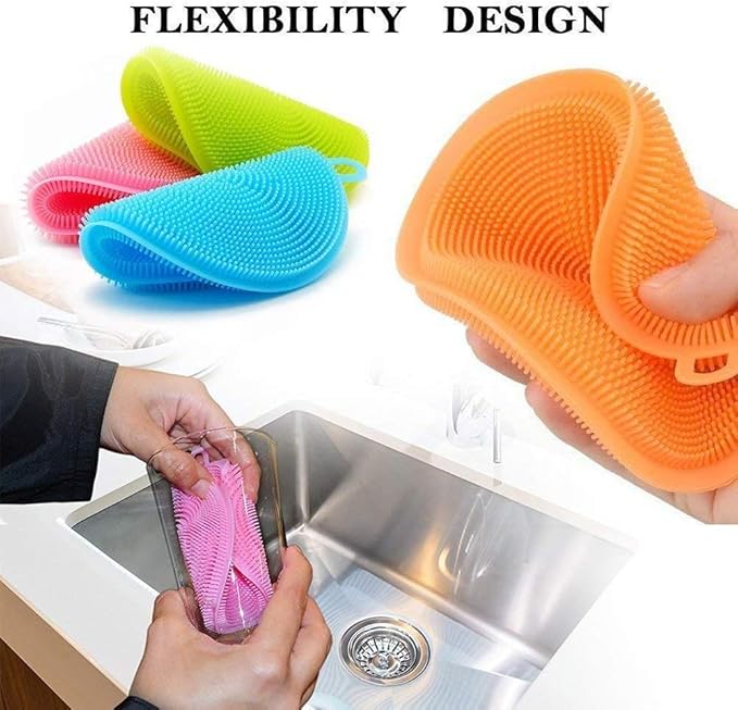 Silicon kitchen cleaning Brush ( BUY 1 GET 1 FREE )