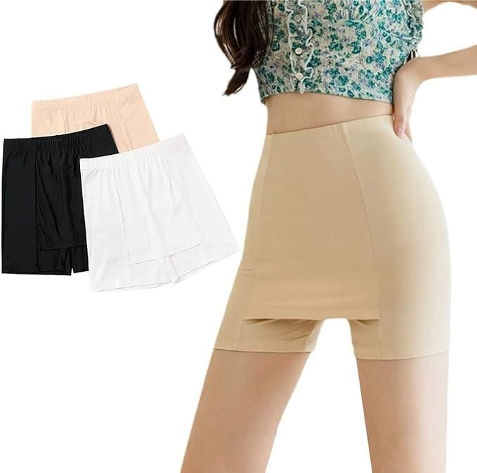 Women Front Double Layer Stretchable Crotch Shorts