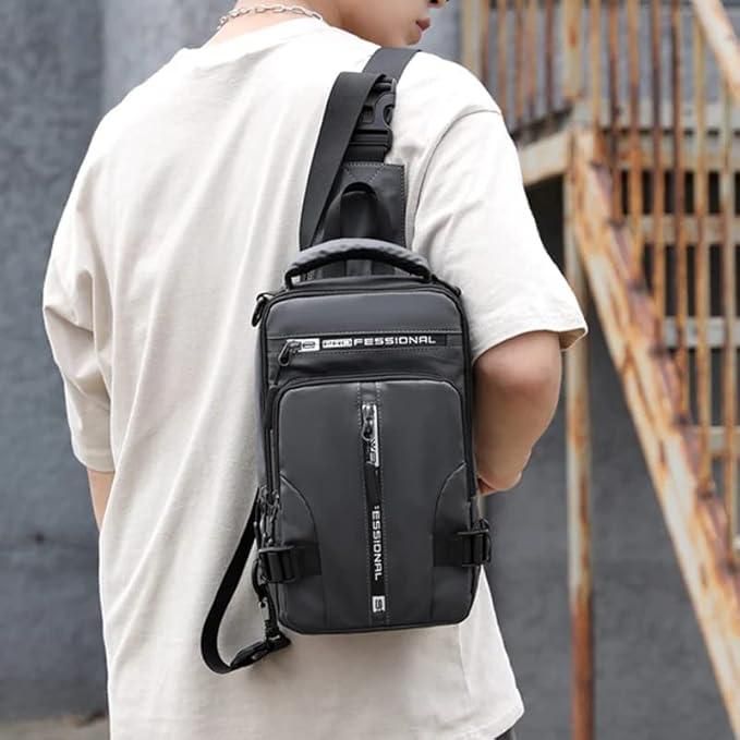 Multifunctional Sling Bag with USB Charging Port