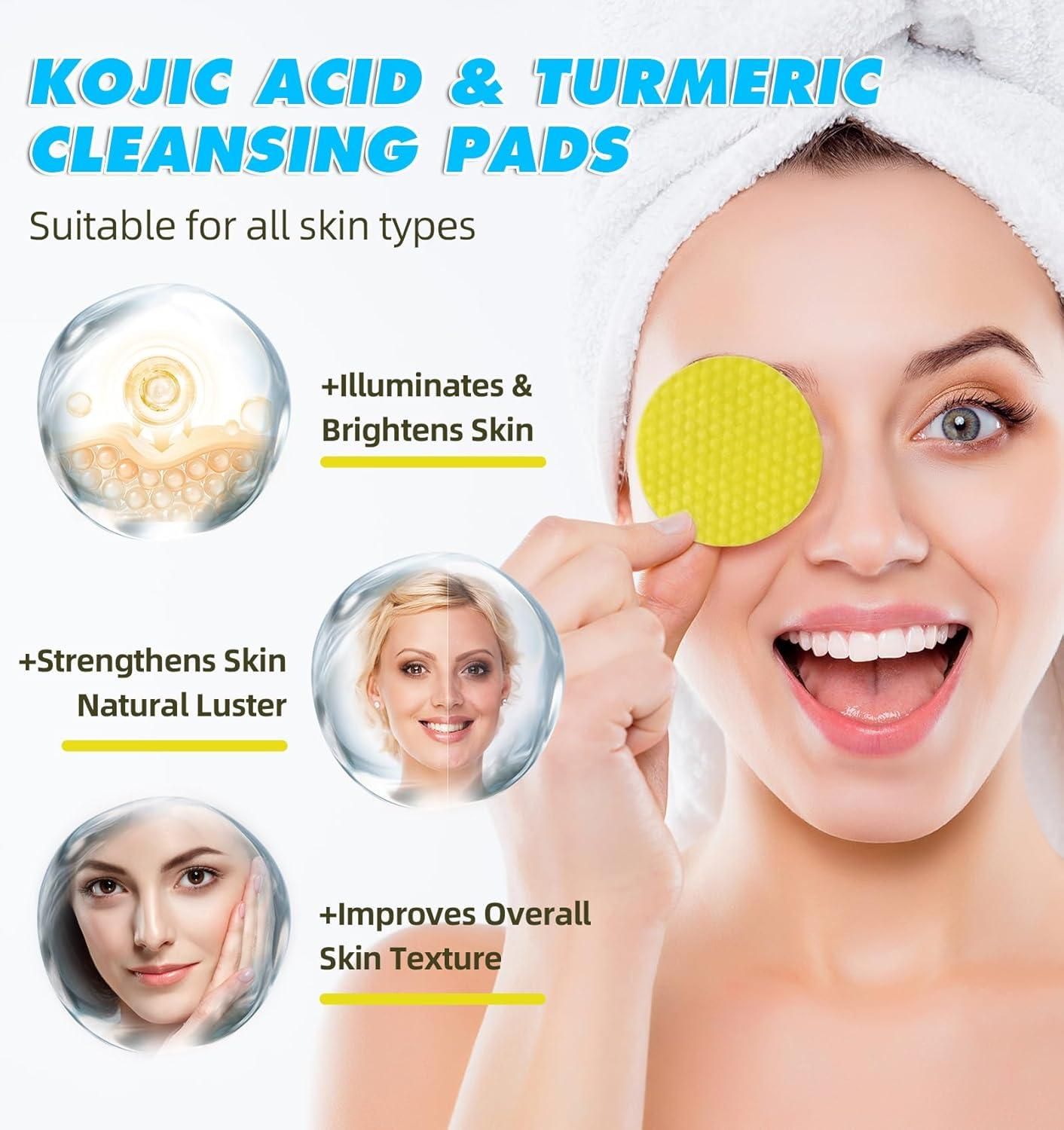 Turmeric Kojic Acid Cleansing Pads(Pack of 60) @ 599