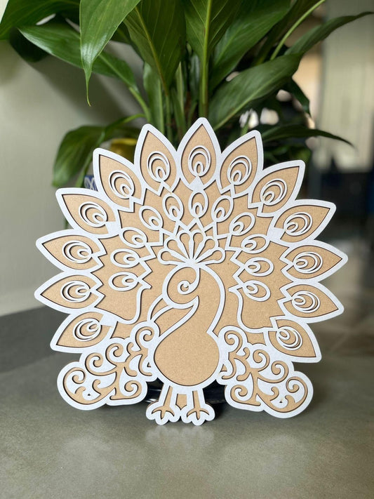 Reusable Wooden Base Rangoli Template Mat