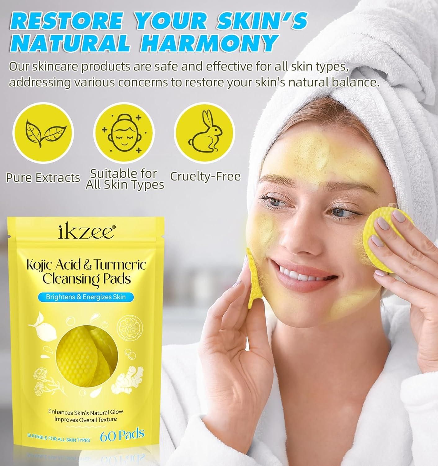 Turmeric Kojic Acid Cleansing Pads(Pack of 60) @ 599