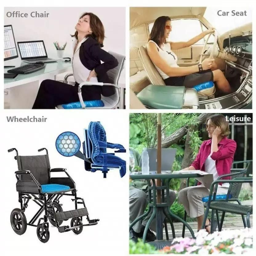 Relaxable Cushion for Office Chair, Wheelchair, or Home Rubber Cushion for Back Pain