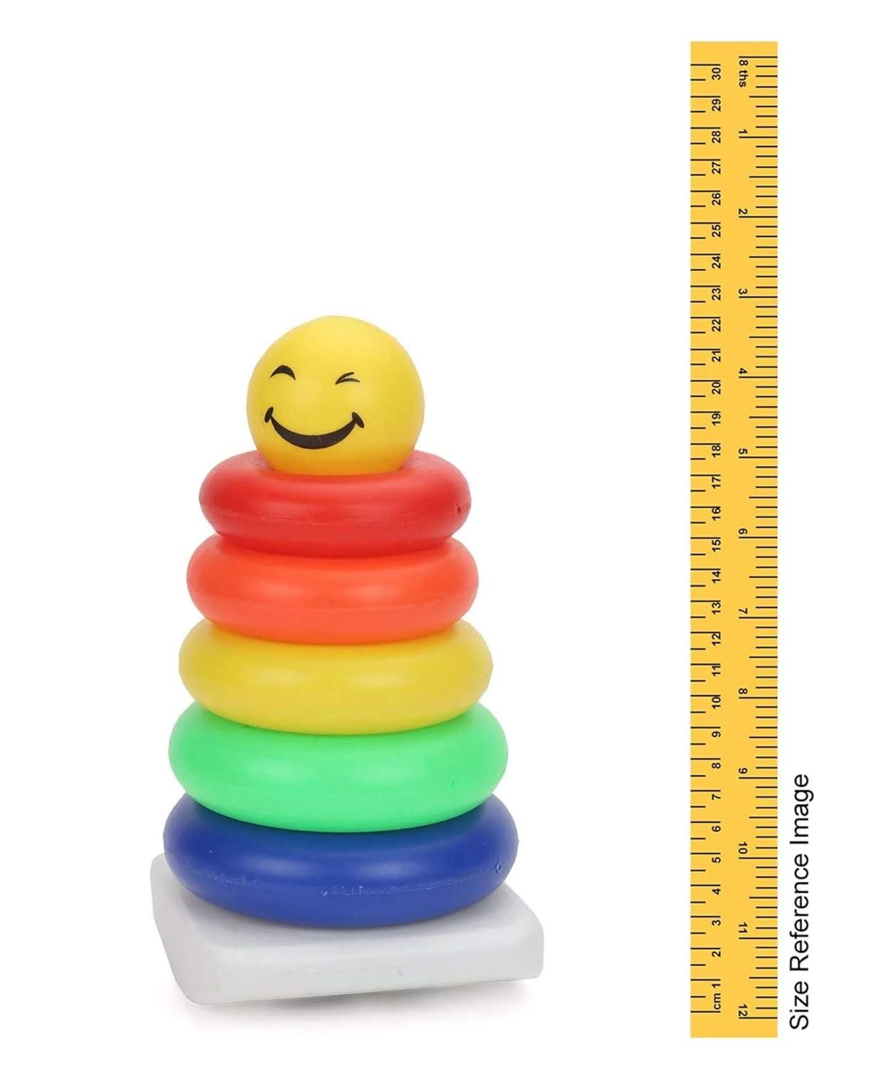 Junior Smiley Stacking Multicolour 5 Rings for Toddlers