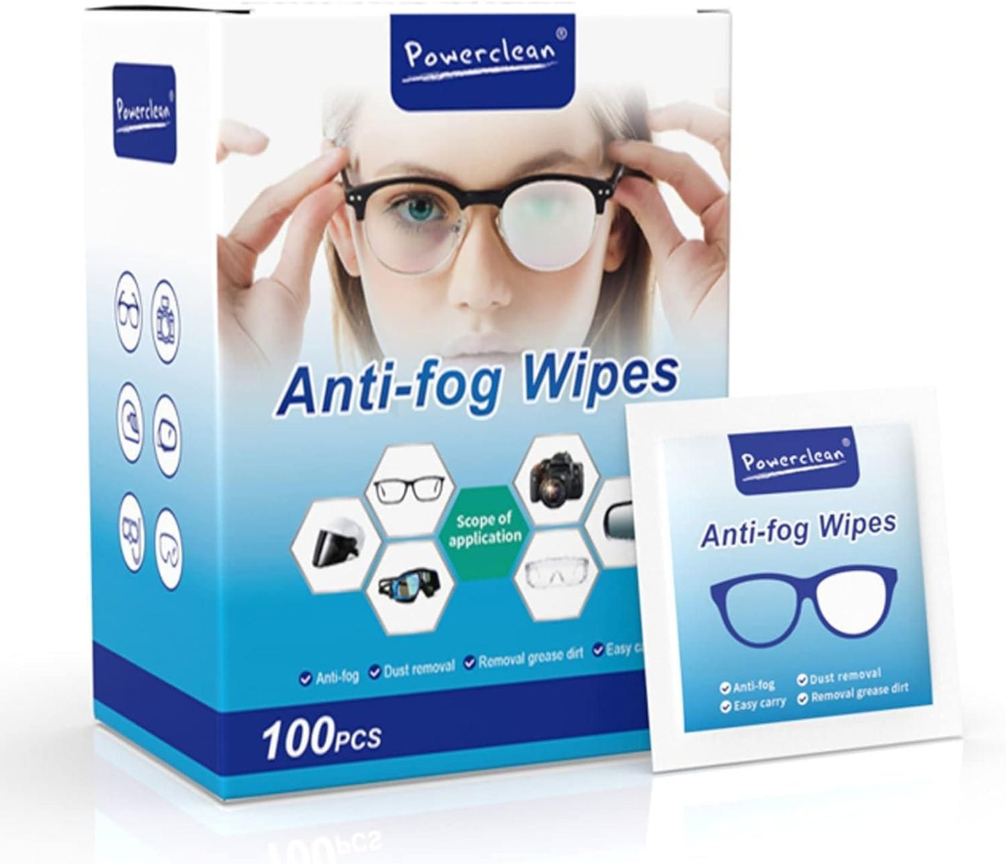 Anti-Fog Lens Wipes(100 Pcs)