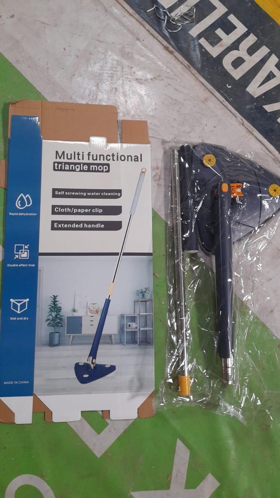 Blue Squeezing Triangle Cleaning Mop - Special Offer Price