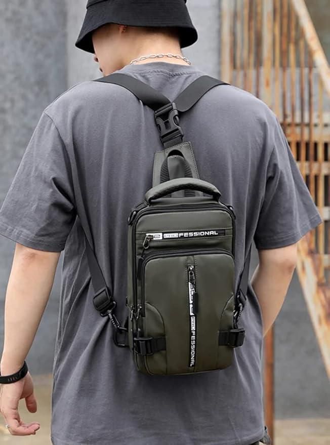 Multifunctional Sling Bag with USB Charging Port