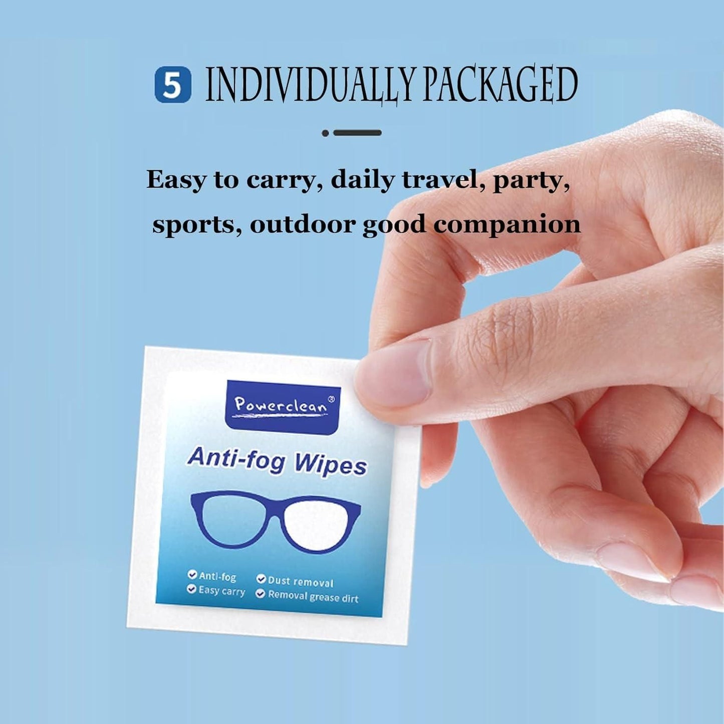 Anti-Fog Lens Wipes(100 Pcs)