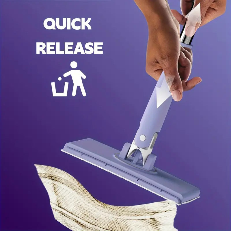 Easy-Clean Mini Mop With Auto Cloth Grip