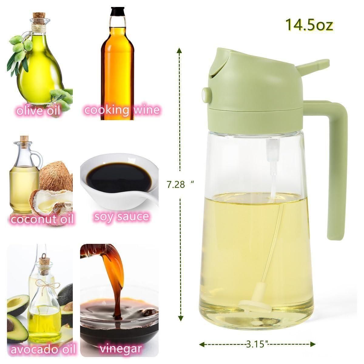 Shopping World - Portable Oil  Sprayer and Dispenser ( 500Ml Bottle)