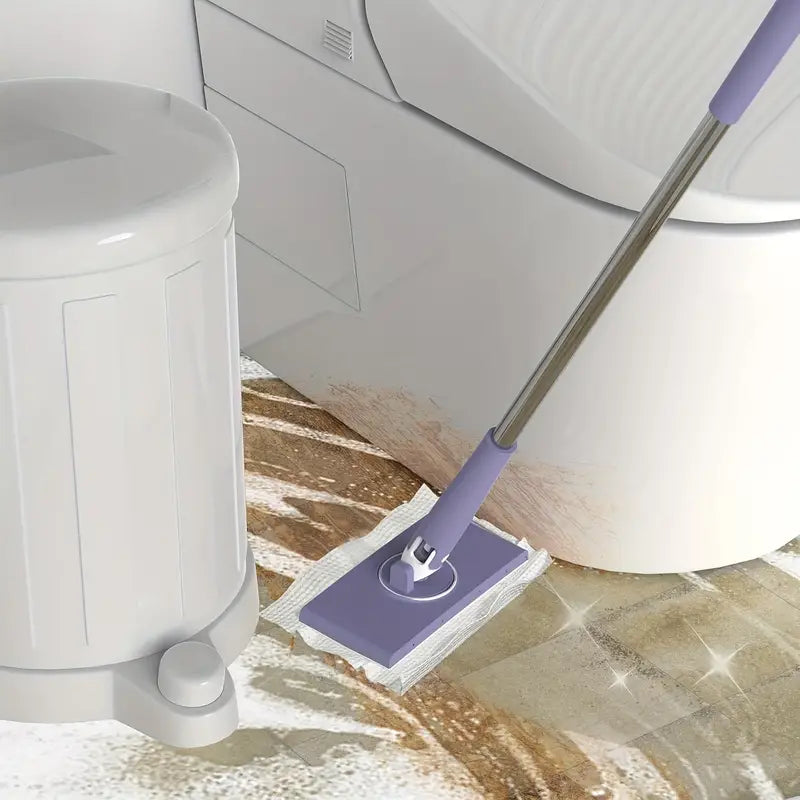 Easy-Clean Mini Mop With Auto Cloth Grip