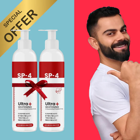 🔥 Limited Time Offer: Buy 1 Get 1 FREE! 🎉 SP-4 Toothpaste (Pack of 2) 🦷✨