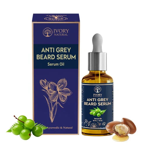 Grey Beard Oil Serum (100% Ayush Ministry Certified) - Turning White Beard to Black and Reversing Graying Hair