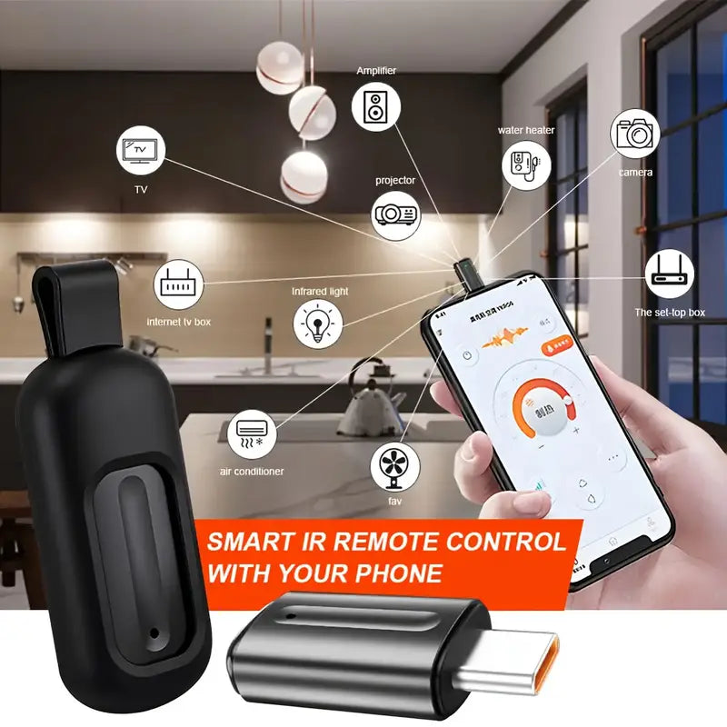 Type-C 5th Gen Mini Smartphone IR Remote Controller Adapter - Trust By Smart Tech