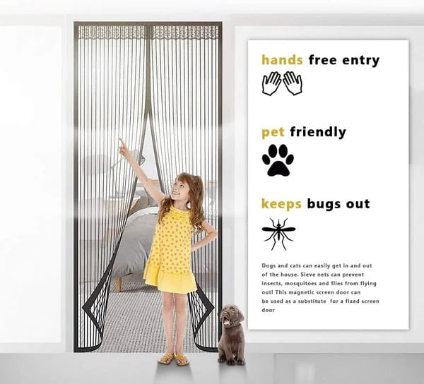 Magic Mesh | Magnetic Mosquito Screen Door (Premium Quality) @ Just Rs.599/-