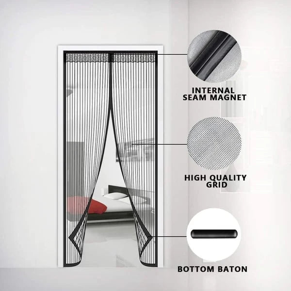 Magic Mesh | Magnetic Mosquito Screen Door (Premium Quality) @ Just Rs.599/-