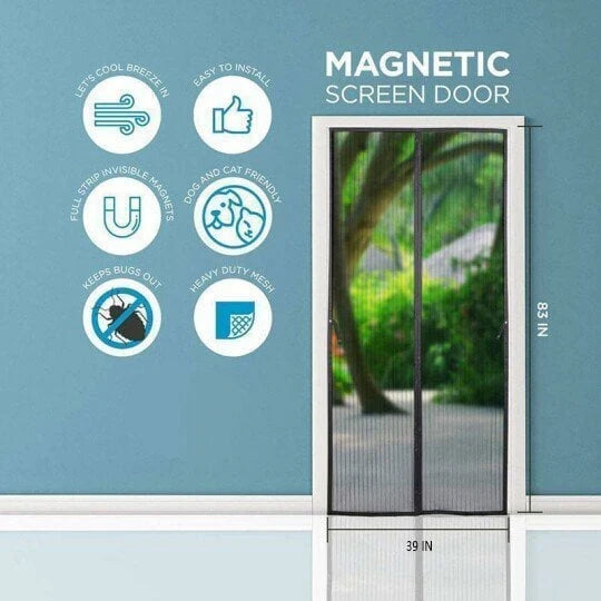 Magic Mesh | Magnetic Mosquito Screen Door (Premium Quality) @ Just Rs.599/-