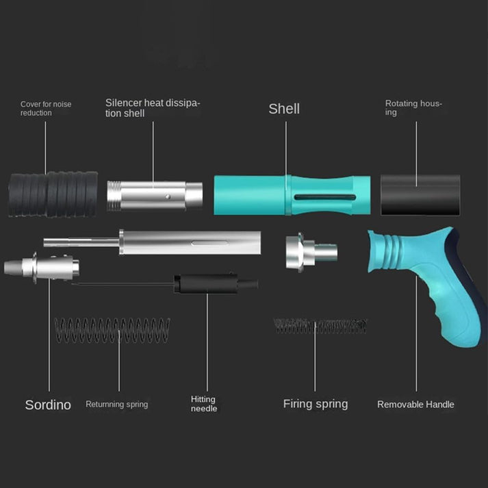 4 Speed Adjustable Manual Steel Concrete Nail Gun Tool